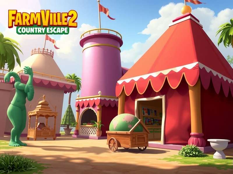 FarmVille 2: Country Escape - Upcoming Village Fair Concept art for upcoming FarmVille 2: Country Escape Indian village fair